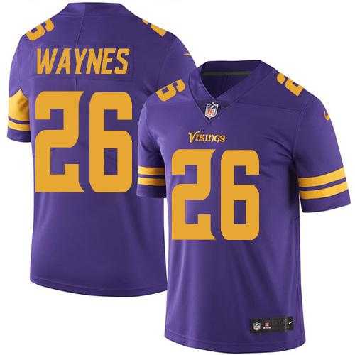 Nike Men & Women & Youth Vikings 26 Trae Waynes Purple Color Rush Limited Jersey,We sell and wholesale Nike Men & Women & Youth Vikings 26 Trae Waynes Purple Color Rush Limited Jersey on line form chian!